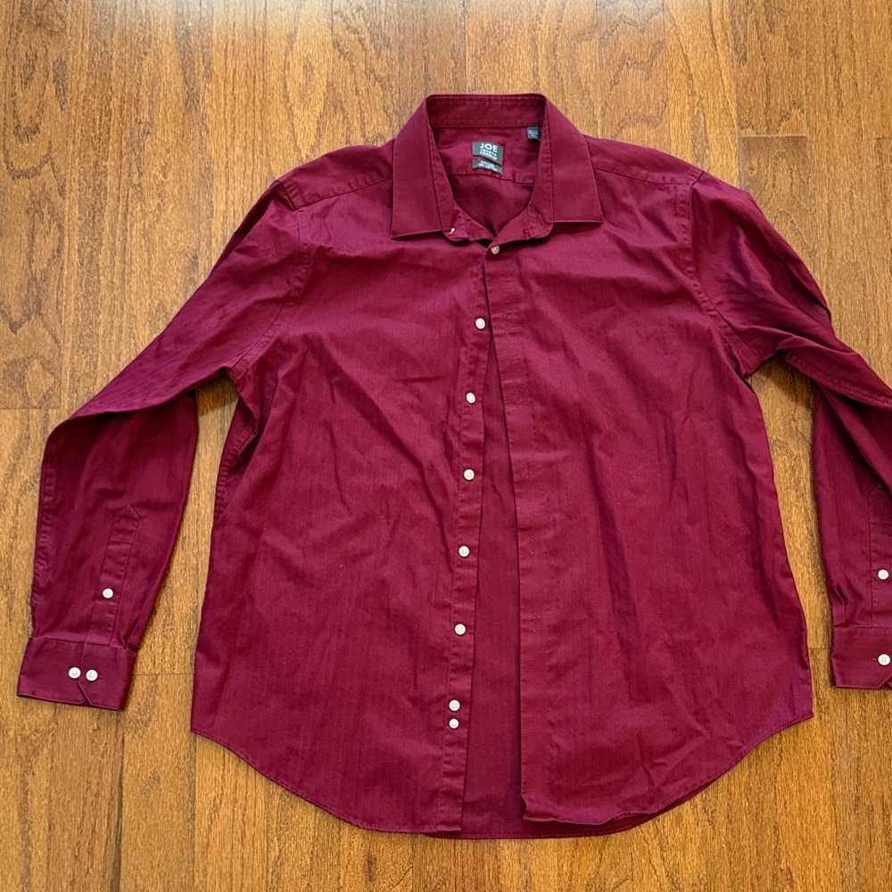 Joseph Abboud Burgundy Dress Shirt
